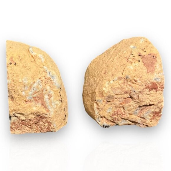 Small Crystal Bookends, Natural Agate Bookends Raw Edge Polished Surface - Picture 7 of 10